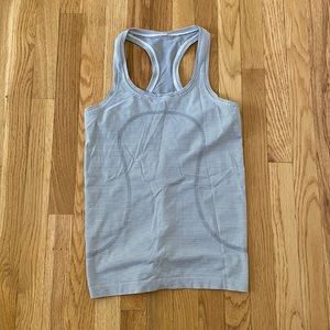 LULULEMON - striped navy and white tank